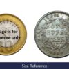 One Rupee Victoria Queen Divided Legend 1840 Silver Coin, British India Uniform Coinage, UNC - Image 4