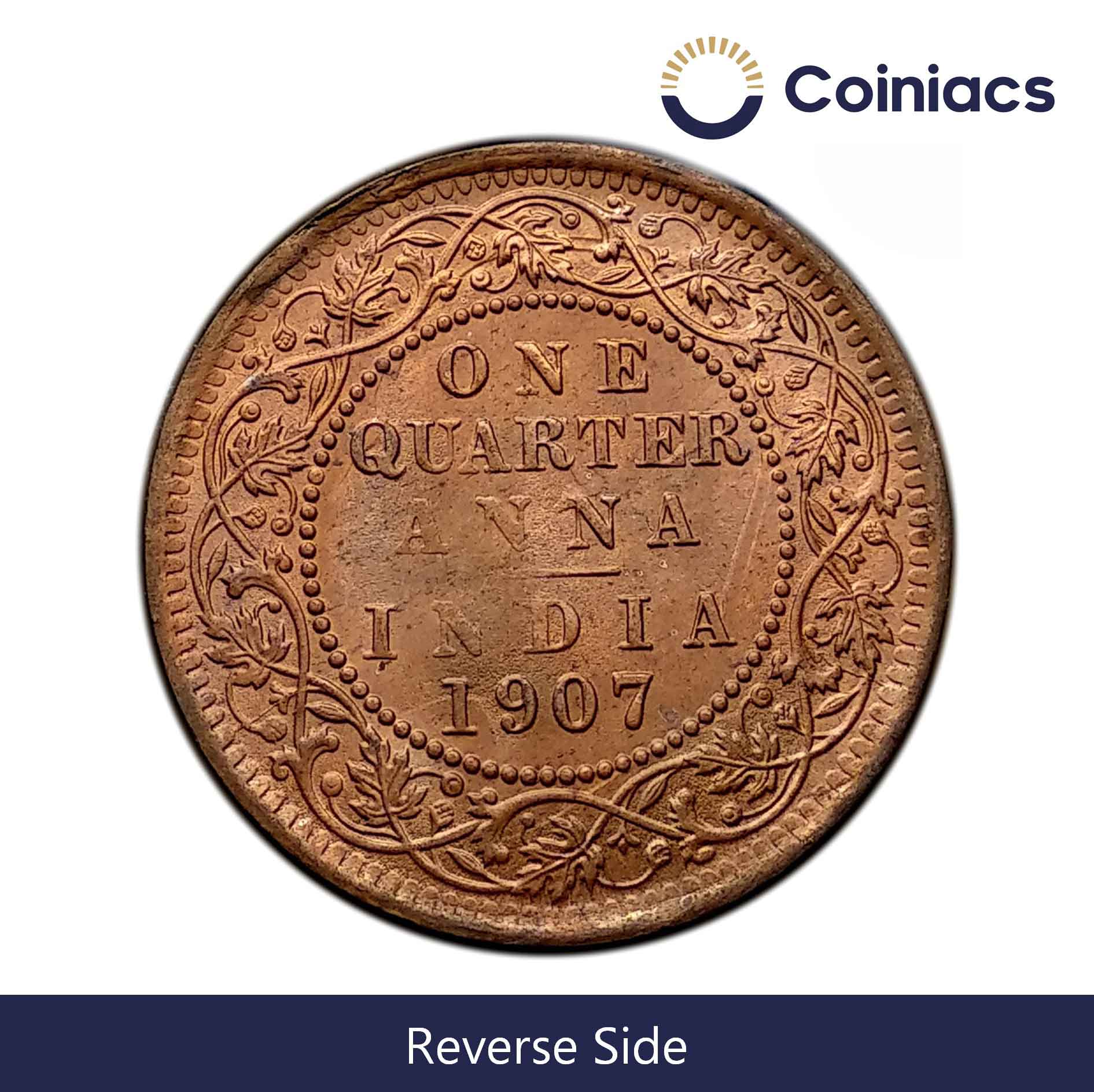 ½ Pice Edward VII King & Emperor Bronze old coin - Coiniacs