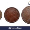 Set of 3 Copper Coins Victoria Empress, British India Uniform Coinage, Collectible - Image 2
