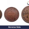 Set of 3 Copper Coins Victoria Empress, British India Uniform Coinage, Collectible - Image 3