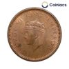 UNC 1/2 Pice George VI King Emperor (1939-40) Bronze Coin, British India Uniform Coinage, UNC.
