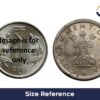 1/2 Rupee Anna Series (1950-56) Nickel Coin, Republic India Anna Series, Collectible. - Image 4