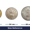 Set of 4 commemorative Centennial - Mahatma Gandhi?s Birth coins 1969, Republic India Decimal Series, Collectible (10 rupees, 1 rupee, 50 paise, 20 paise) - Image 4