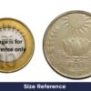 10 Rupees Food For All 1970 Commemorative Silver Coin (Sun & Lotus), Republic India Decimal Series, Collectable - Image 4