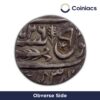 One Rupee Shah Alam II RY 26 (1232 AH 1817 CE) Banaras mint Silver Old coin, Princely State of Awadh, Collectible - Image 2