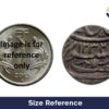 One Rupee Shah Alam II RY 26 (1232 AH 1817 CE) Banaras mint Silver Old coin, Princely State of Awadh, Collectible - Image 4