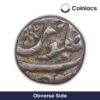 1/5 Rupee (Malabar) Shah Allam II (Reign 1760-1806 CE) Silver Old Coin, Bombay Presidency, Collectible - Image 2