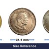 SET of 5 Rupees Commemorative Coins Indra Gandhi & Jawaharlal Nehru Cupro-nickel 2 Coins SET, Republic Indian Decimal Series, UNC. - Image 5