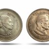SET of 5 Rupees Commemorative Coins Indra Gandhi & Jawaharlal Nehru Cupro-nickel 2 Coins SET, Republic Indian Decimal Series, UNC.
