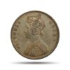 One Rupee Victoria Queen Crowned 1862 CE '5' Dots Variety Silver coin, British India Uniform Coinage, Collectible