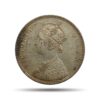One Rupee Victoria Queen Crowned 1862 CE '6' Dots Variety Silver coin, British India Uniform Coinage, Collectible