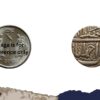 One Rupee Akbar 1585-1606 CE Ahmadabad mint Silver coin, Mughal Empire, Collectible - Image 4