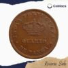 1/4 Tanga (Quarto De Tanga) Luiz I 1881-1888 CE Calcutta mint Copper coin, Portuguese India, Collectible - Image 3