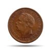 1/4 Tanga (Quarto De Tanga) Luiz I 1881-1888 CE Calcutta mint Copper coin, Portuguese India, Collectible
