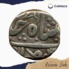 One Rupee Shah Alam II XX67 AH 'Sun Face' Silver coin, Princely State of Indore, Collectible - Image 3