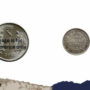 2 Annas Victoria Queen Divided Legend 1841 CE Silver coin, British India Uniform Coinage, Collectible - Image 4