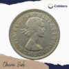 2 Shillings Elizabeth II (1954-1970) Copper-Nickel Foreign Coin, United Kingdom, Collectible - Image 3