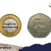 50 New Pence Elizabeth II (2nd Portrait 1969-1981 Big Size) Copper-Nickel Foreign Coin, United Kingdom, Collectible - Image 4