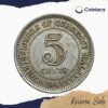 5 Cents George VI (1939-1941) Silver Foreign Coin, Malaya (Malaysia), Collectible. - Image 3