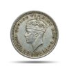 5 Cents George VI (1939-1941) Silver Foreign Coin, Malaya (Malaysia), Collectible.