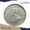 10 Cents George V (1926-27) Royal Mint Silver Foreign Coin, Straits Settlements (Part of Present day Malaysia), Collectible. - Image 2