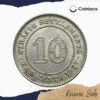 10 Cents George V (1926-27) Royal Mint Silver Foreign Coin, Straits Settlements (Part of Present day Malaysia), Collectible. - Image 3