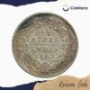 1/4 Rupee Victoria Queen Crowned 1862 CE Silver coin, British India Uniform Coinage, Collectible - Image 3