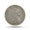 1/4 Rupee Victoria Queen Crowned 1862 CE Silver coin, British India Uniform Coinage, Collectible