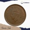 1/12 Anna George VI 1939 Mature Head Bronze coin, British India Uniform Coinage, XF - Image 2
