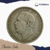Uma Rupia (1 Rupia) Luiz I 1881 CE Silver coin, Portuguese India (India Portugueza), Collectible - Image 2