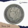 Oitavo De Rupia (1/8 Rupia) Luiz I 1881 CE Silver Coin, Portuguese India (India Portugueza), Collectible - Image 2