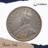 One Rupee George V King Emperor 1916 CE Silver Old Coin, British India Uniform Coinage, Collectible - Image 2