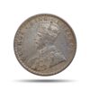 One Rupee George V King Emperor 1916 CE Silver Old Coin, British India Uniform Coinage, Collectible