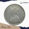 Half Rupee Victoria Queen Crowned 1862 CE Calcutta Mint (Obv: A Rev: I) Silver old coin, British India Uniform Coinage, Collectible - Image 2