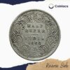 Half Rupee Victoria Queen Crowned 1862 CE Calcutta Mint (Obv: A Rev: I) Silver old coin, British India Uniform Coinage, Collectible - Image 3
