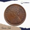 1/12 Anna Victoria Empress 1877-1901 Copper  Coin, British India Uniform Coinage, Collectible - Image 2