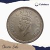 One Rupee George VI King & Emperor 1944 Silver Coin, British India Uniform Coinage, Collectible - Image 2