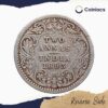 Two Annas Victoria Empress 1893 Bombay Mint 'B' Incuse Silver Coin, British India Uniform Coinage, Collectible - Image 3
