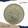 One Rupee George VI King Emperor 1947 Nickel Coin, British India Uniform Coinage, UNC - Image 2