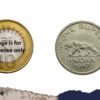 One Rupee George VI King Emperor 1947 Nickel Coin, British India Uniform Coinage, UNC - Image 4