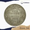 One Rupee Victoria Empress 1885 Bombay Mint Silver Coin, British India Uniform Coinage, Collectable - Image 3