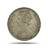 One Rupee Victoria Empress 1885 Bombay Mint Silver Coin, British India Uniform Coinage, Collectable