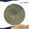 4 Annas Mir Usman Ali Khan RY 37 1366 AH (1946-47 CE) Nickel Old coin, Princely State of Hyderabad, Collectible. - Image 3
