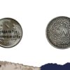8 Annas Mir Usman Ali Khan (Type : 2) RY 34 1363 AH (1943-44 CE) Silver Old Coin, Princely State of Hyderabad, Collectible. - Image 4