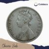 Rare One Rupee Victoria Empress 1881(Key Date) Bombay Mint Silver Coin, British India Uniform Coinage, Collectible - Image 2