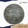Rare One Rupee Victoria Empress 1881(Key Date) Bombay Mint Silver Coin, British India Uniform Coinage, Collectible - Image 3