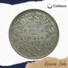 One Rupee Victoria Empress 1877 Bombay Mint Silver Coin, British India Uniform Coinage, Collectable - Image 3