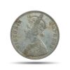 One Rupee Victoria Empress 1877 Bombay Mint Silver Coin, British India Uniform Coinage, Collectable