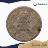 Two Annas Victoria Empress 1892 Calcutta Mint Silver Coin, British India Uniform Coinage, Fine - Image 3