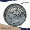 Half Rupee Victoria Queen Continuous Legend 1840 CE Silver coin, British India Uniform Coinage, Collectible - Image 2